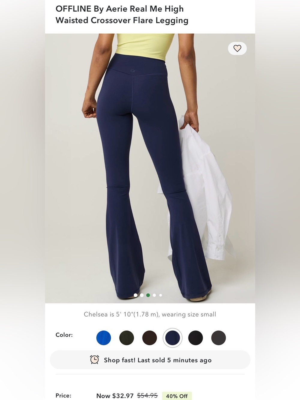 Offline by Aerie Crossover High-Rise Flare Leggings - Picture 10 of 10